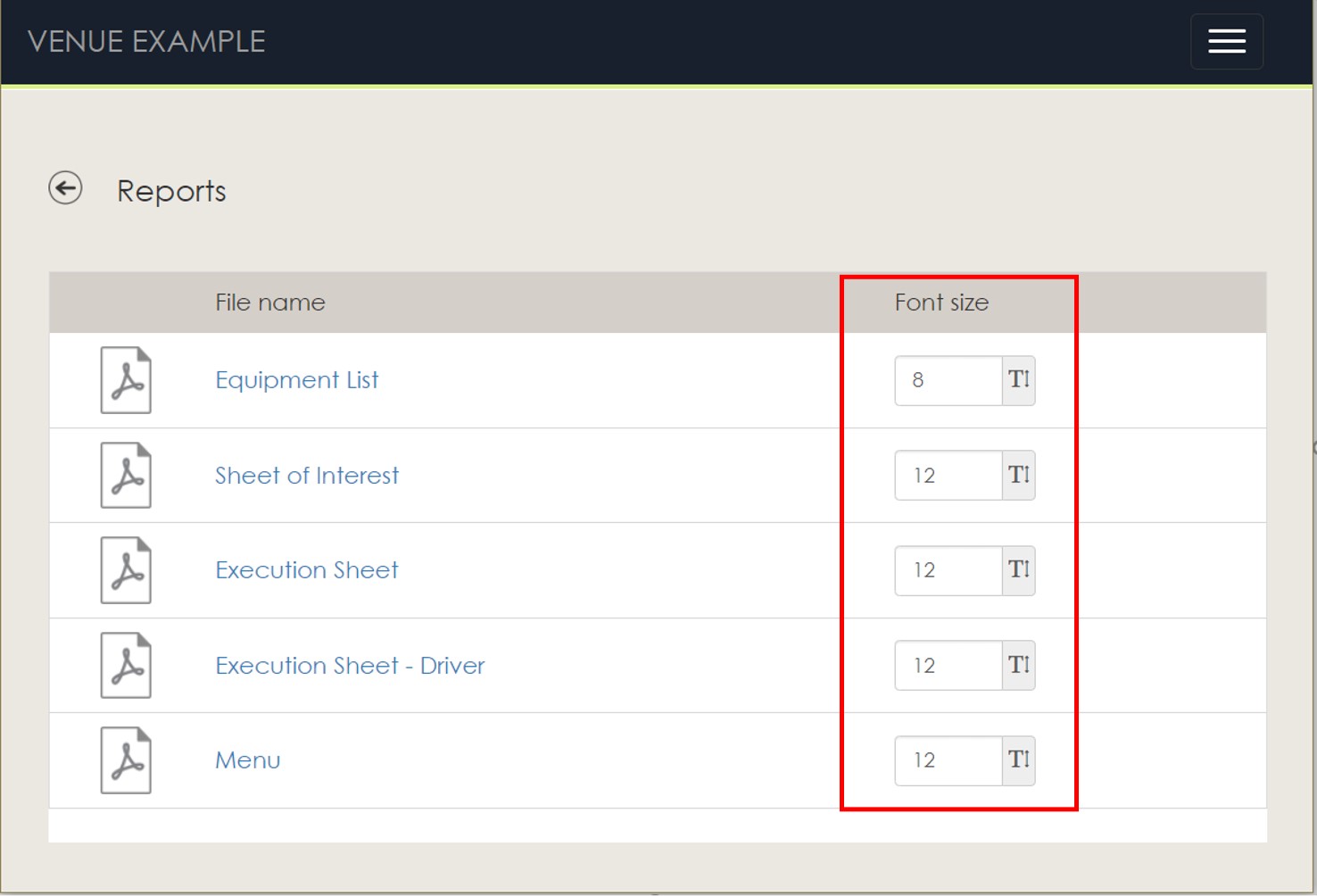 Change the font-size of your printouts