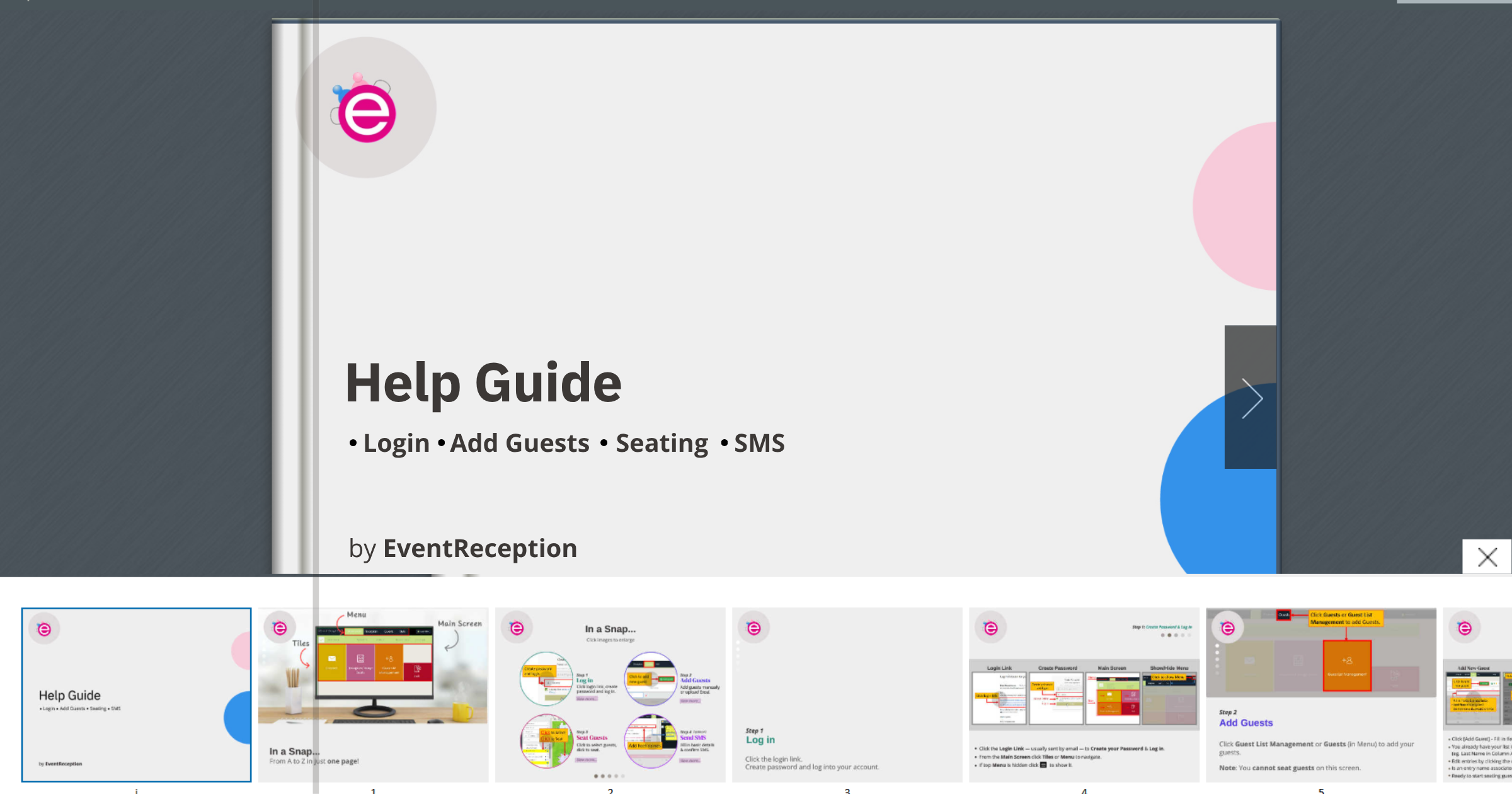 Help Guide - EventReception