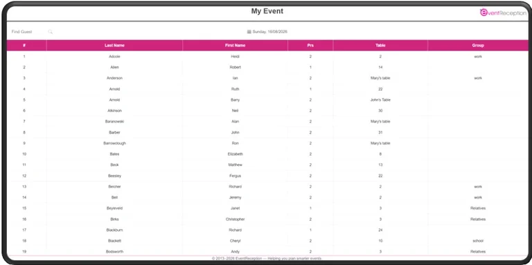 Sharing your list online